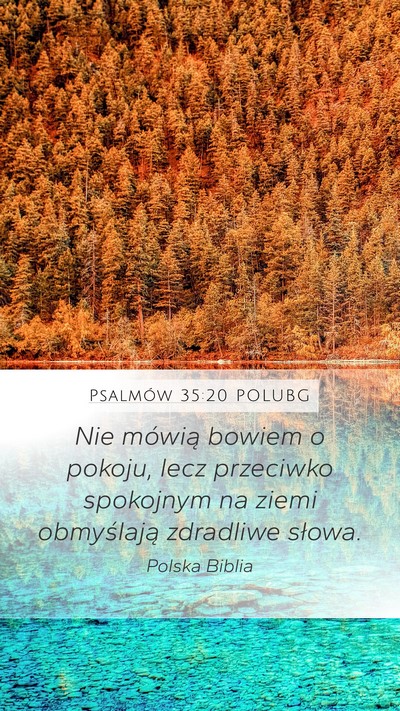 Psalmów 35:20 POLUBG Bible Verse Image
