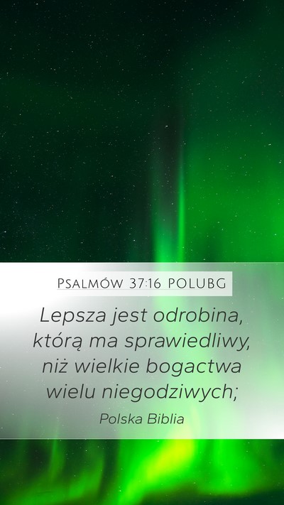 Psalmów 37:16 POLUBG Bible Verse Image