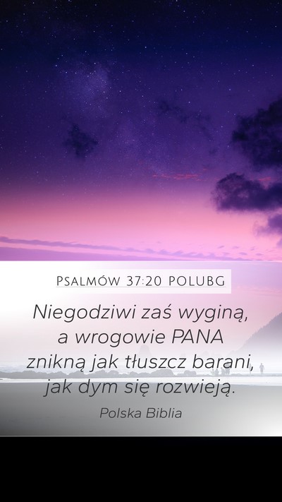 Psalmów 37:20 POLUBG Bible Verse Image