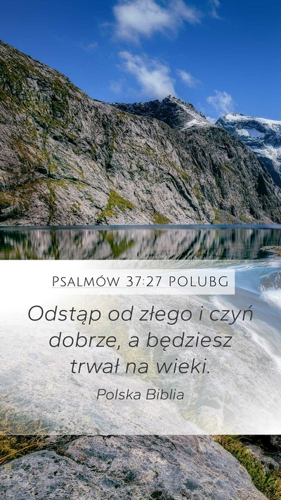 Psalmów 37:27 POLUBG Bible Verse Image