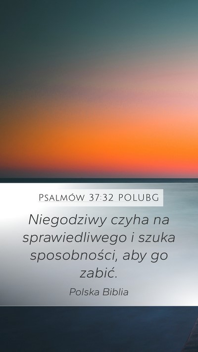 Psalmów 37:32 POLUBG Bible Verse Image