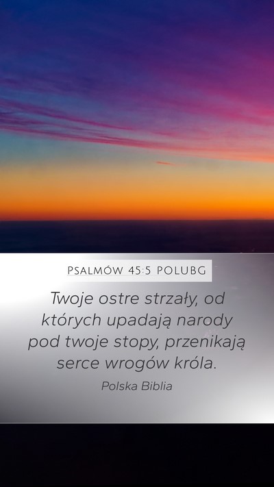 Psalmów 45:5 POLUBG Bible Verse Image