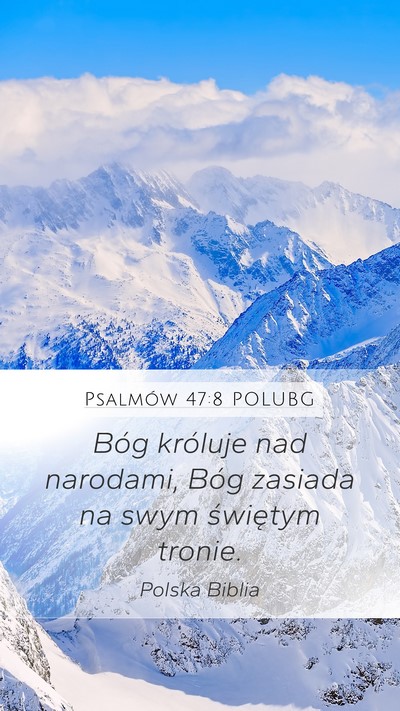 Psalmów 47:8 POLUBG Bible Verse Image
