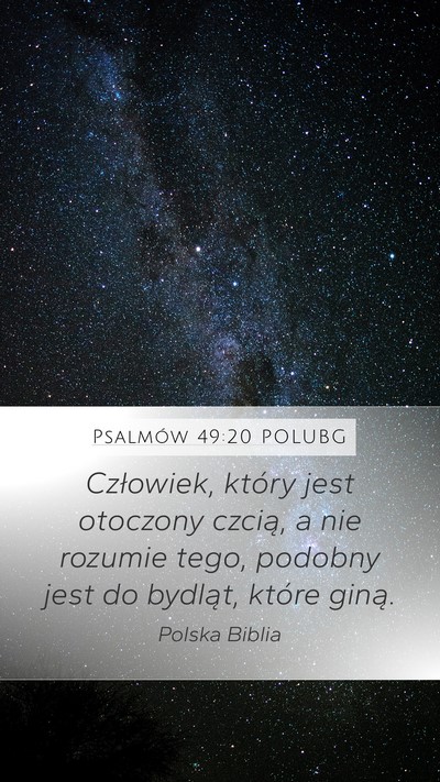 Psalmów 49:20 POLUBG Bible Verse Image