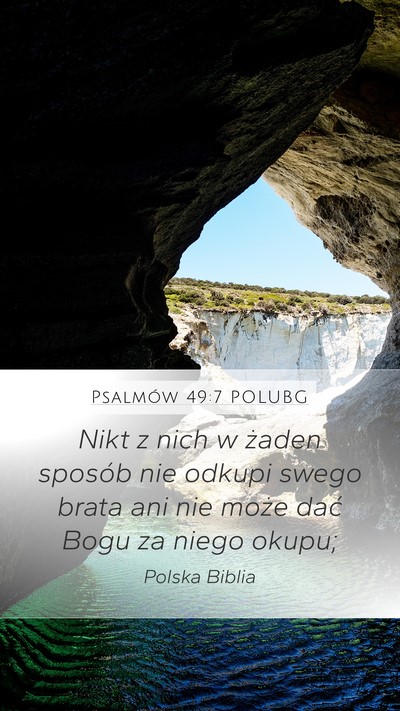 Psalmów 49:7 POLUBG Bible Verse Image