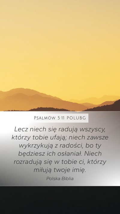 Psalmów 5:11 POLUBG Bible Verse Image