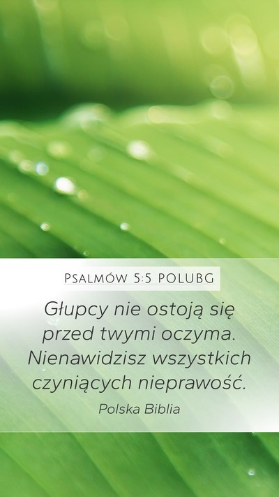 Psalmów 5:5 POLUBG Bible Verse Image