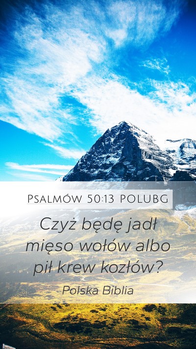 Psalmów 50:13 POLUBG Bible Verse Image