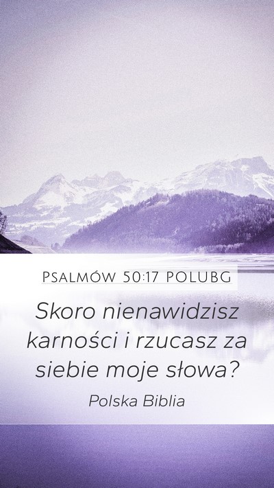 Psalmów 50:17 POLUBG Bible Verse Image