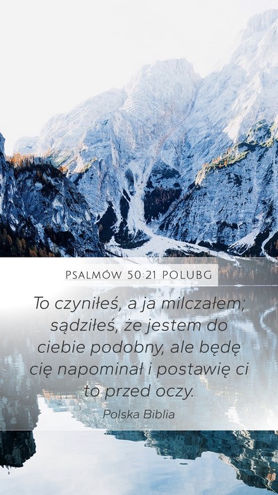 Psalmów 50:21 POLUBG Bible Verse Image