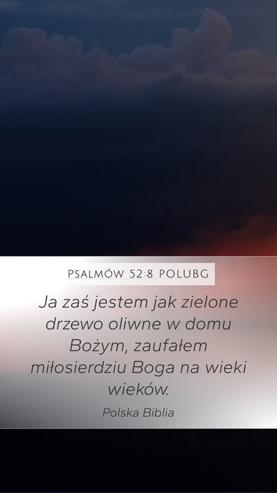 Psalmów 52:8 POLUBG Bible Verse Image
