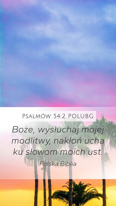 Psalmów 54:2 POLUBG Bible Verse Image