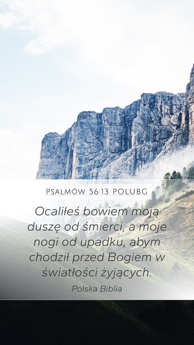 Psalmów 56:13 POLUBG Bible Verse Image