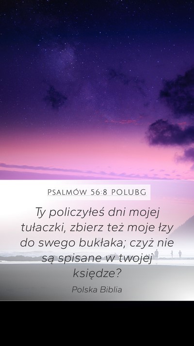 Psalmów 56:8 POLUBG Bible Verse Image
