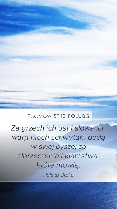 Psalmów 59:12 POLUBG Bible Verse Image