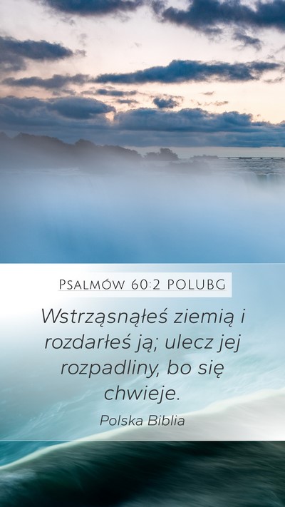 Psalmów 60:2 POLUBG Bible Verse Image