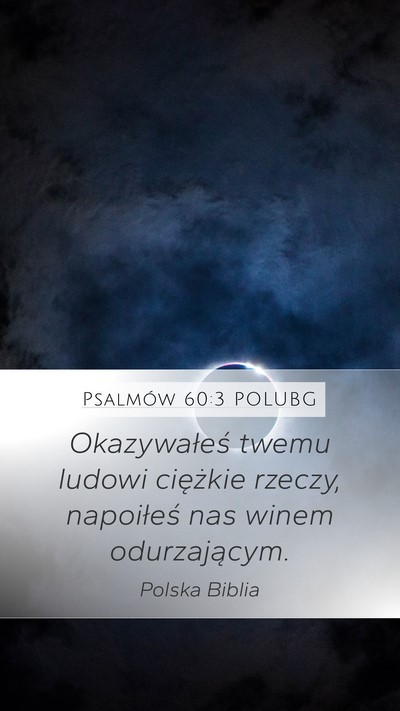 Psalmów 60:3 POLUBG Bible Verse Image