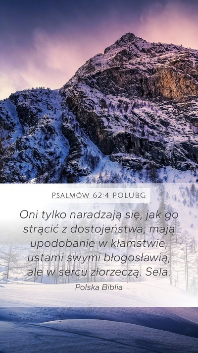 Psalmów 62:4 POLUBG Bible Verse Image