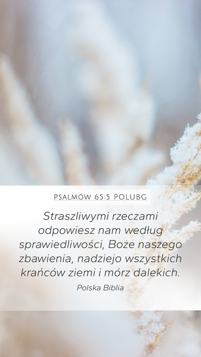 Psalmów 65:5 POLUBG Bible Verse Image