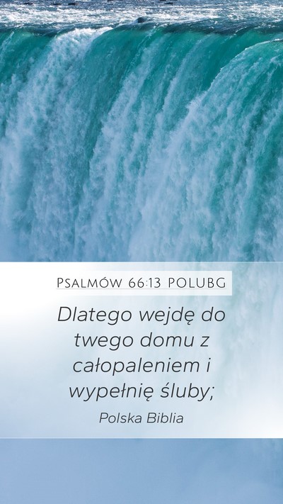 Psalmów 66:13 POLUBG Bible Verse Image