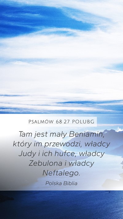 Psalmów 68:27 POLUBG Bible Verse Image