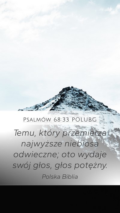 Psalmów 68:33 POLUBG Bible Verse Image