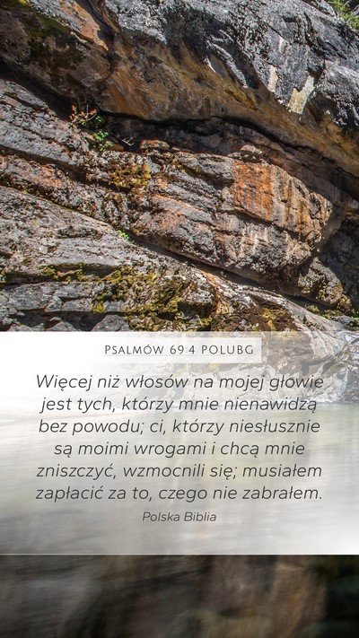 Psalmów 69:4 POLUBG Bible Verse Image