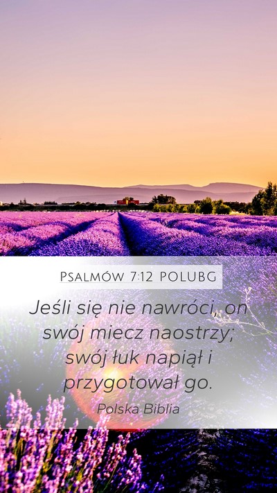 Psalmów 7:12 POLUBG Bible Verse Image