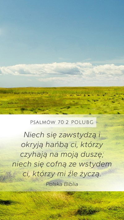 Psalmów 70:2 POLUBG Bible Verse Image