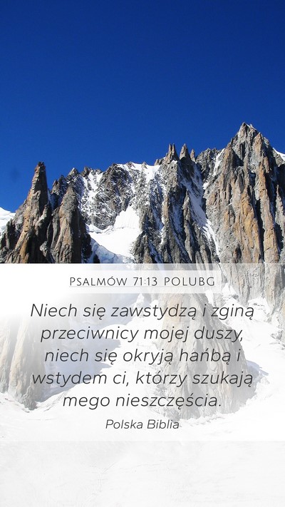 Psalmów 71:13 POLUBG Bible Verse Image