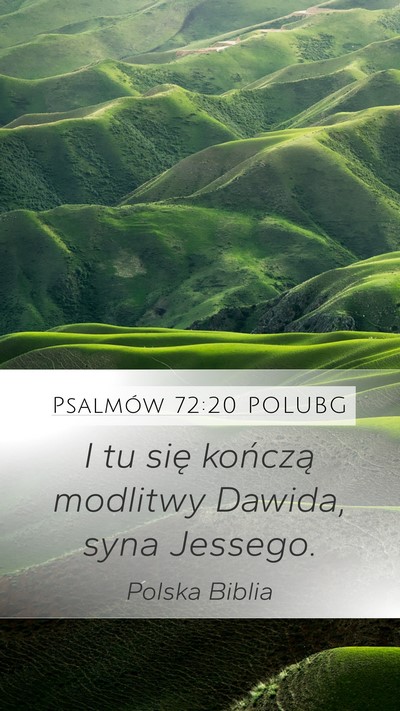 Psalmów 72:20 POLUBG Bible Verse Image