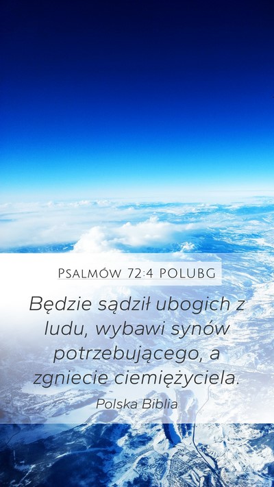 Psalmów 72:4 POLUBG Bible Verse Image