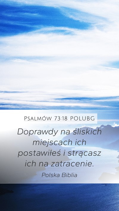 Psalmów 73:18 POLUBG Bible Verse Image