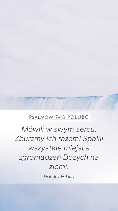 Psalmów 74:8 POLUBG Bible Verse Image