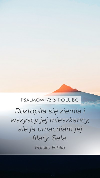 Psalmów 75:3 POLUBG Bible Verse Image