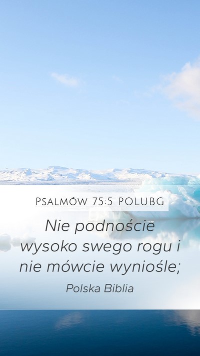 Psalmów 75:5 POLUBG Bible Verse Image