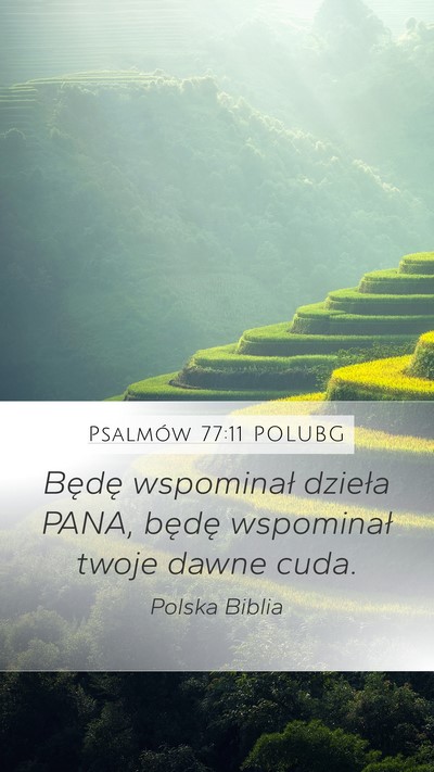 Psalmów 77:11 POLUBG Bible Verse Image