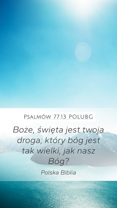 Psalmów 77:13 POLUBG Bible Verse Image