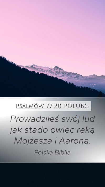 Psalmów 77:20 POLUBG Bible Verse Image