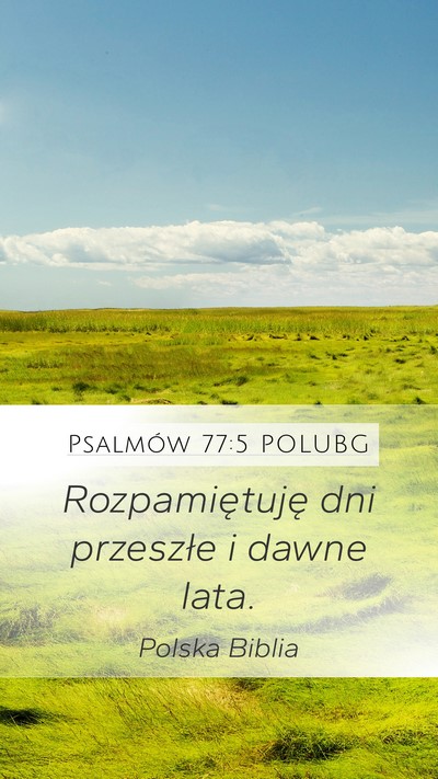 Psalmów 77:5 POLUBG Bible Verse Image