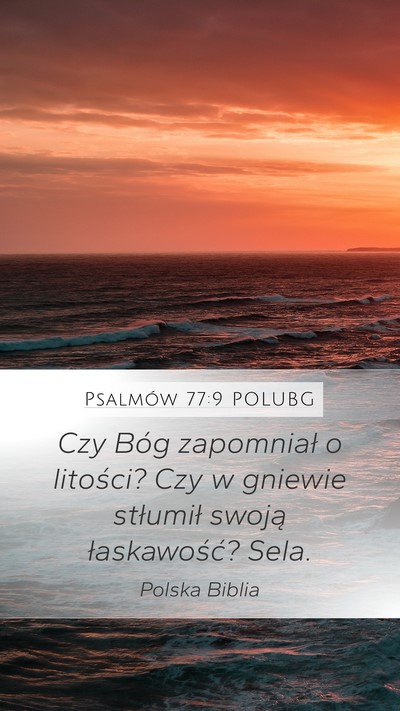 Psalmów 77:9 POLUBG Bible Verse Image