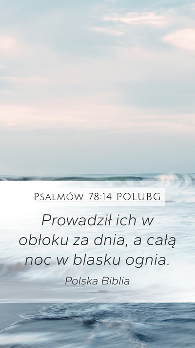 Psalmów 78:14 POLUBG Bible Verse Image