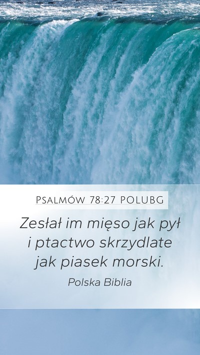 Psalmów 78:27 POLUBG Bible Verse Image