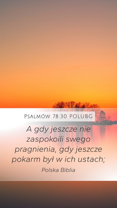 Psalmów 78:30 POLUBG Bible Verse Image