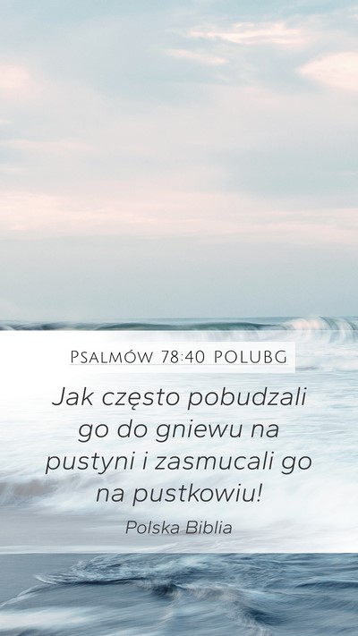 Psalmów 78:40 POLUBG Bible Verse Image