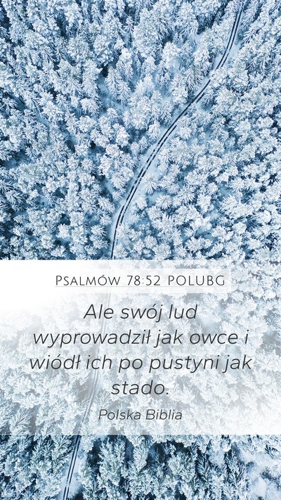 Psalmów 78:52 POLUBG Bible Verse Image