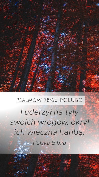 Psalmów 78:66 POLUBG Bible Verse Image