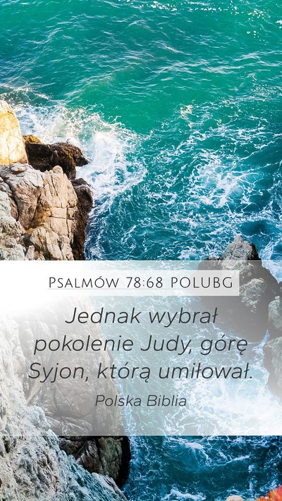 Psalmów 78:68 POLUBG Bible Verse Image