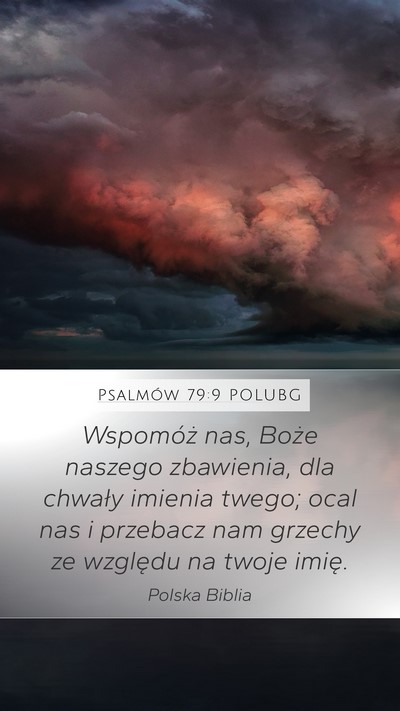Psalmów 79:9 POLUBG Bible Verse Image