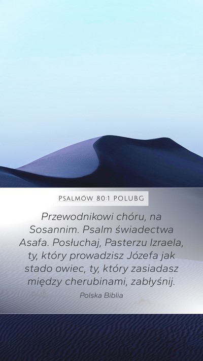 Psalmów 80:1 POLUBG Bible Verse Image